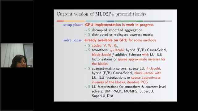 EoCoE Webinar : MLD2P4 Package of Parallel Algebraic Preconditioners for Scalable Linear Solvers смотреть онлайн