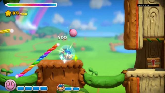 Kirby And The Rainbow Paintbrush - Совместная игра (Co-op Gameplay) HD [1080p] (Wii U)