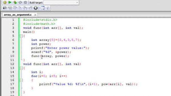C Programming Tutorial - 55: Passing Arrays To Functions