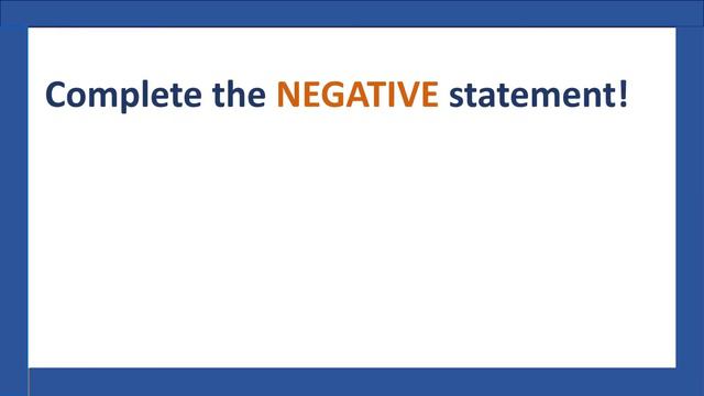 Simple Present Tense: Complete the NEGATIVE statement. смотреть онлайн