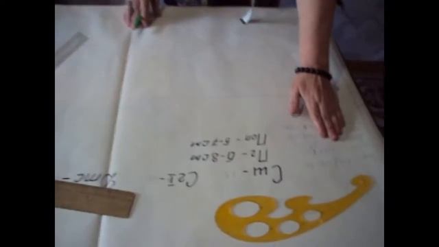 Мастер класс . Изготовление чертежа ночной сорочки. смотреть онлайн