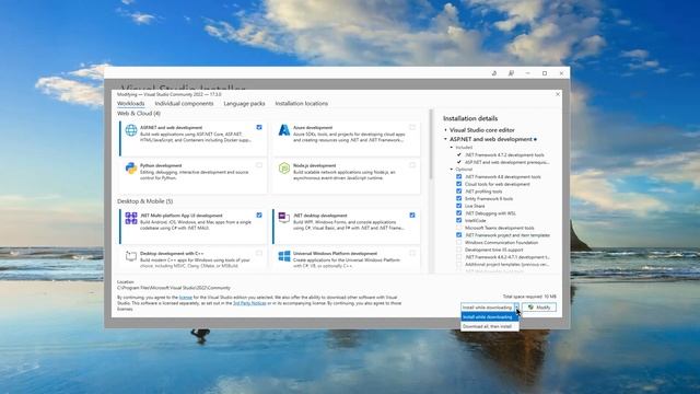 Adding ASP .NET Web Application template to Visual Studio 2022. смотреть онлайн