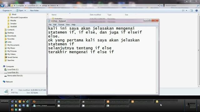 penggunaan if, if else, if elseif pada php смотреть онлайн