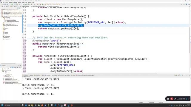 Spring WebFlux und WebClient in reaktiven Microservices mit REST-API. смотреть онлайн