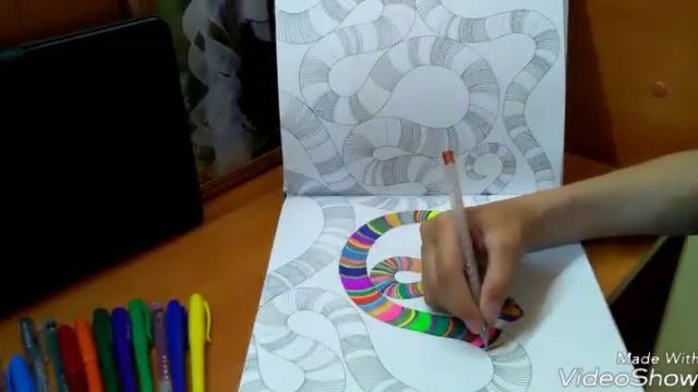 Раскрашиваем раскраску антистресс! ????? смотреть онлайн