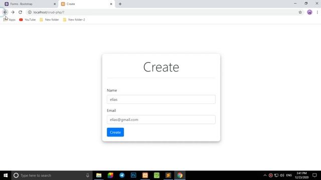 PHP CRUD Tutorial with MySQL & Bootstrap 4 #1 Create смотреть онлайн