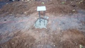 Столбчатый фундамент под металлоконструкцию