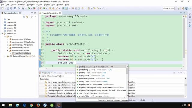 141 小猴子1024 Java基础视频 07 集合 HashSet简介 смотреть онлайн