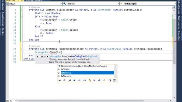 TextBox,Button With Event in VB Net Day I Hindi смотреть онлайн
