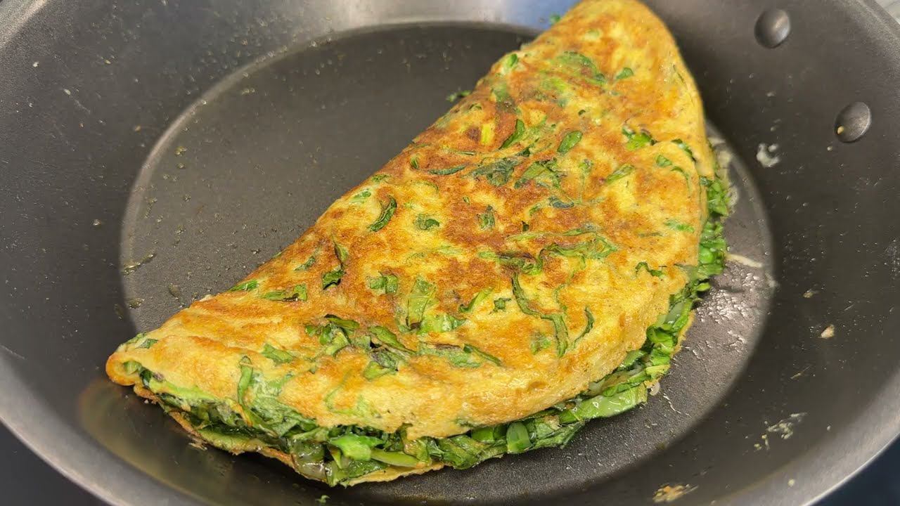 🥬 Сырный омлет с капустой 🍳🧀