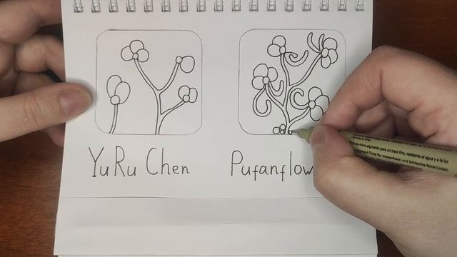 Зентангл Тангл Pufanflower смотреть онлайн