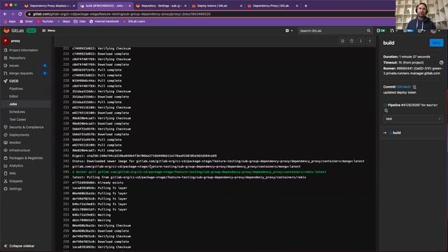 GitLab Speed run Dependency Proxy UI updates смотреть онлайн