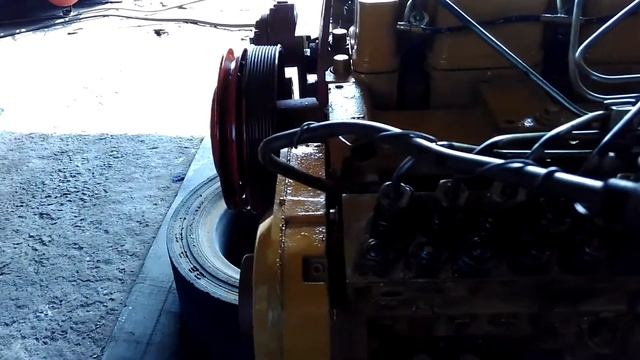 Запуск китайского двигателя D9-220 после капремонта. смотреть онлайн