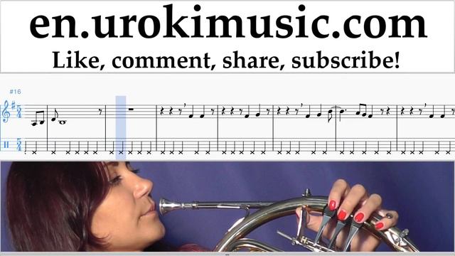 French Horn lessons Coldplay - A L I E N S Sheet Music Tutorial um-i352 смотреть онлайн