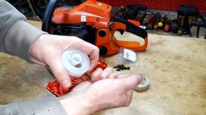 Ремонт стартера на бензопиле ECHO-CS 510. Замена храповика