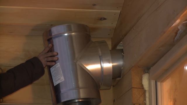 Подробный монтаж печи Скоропарки TMF в баню зимой в Сибири! смотреть онлайн