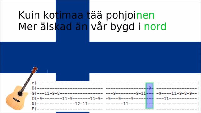 [EASY Guitar cover (+tabs)] Maamme (National anthem of Finland) +Lyrics смотреть онлайн