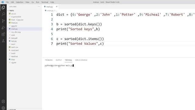 How to sort a dictionary in Python | How to sort dictionary in python by key and value смотреть онлайн
