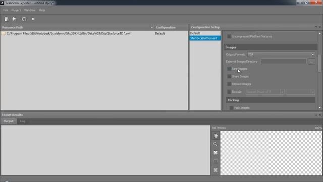 Using The Scaleform Exporter