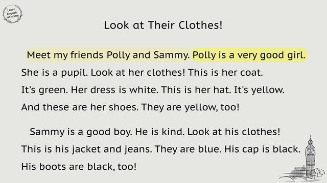 Английский на слух. Уровень А1. Look at Their Clothes! смотреть онлайн