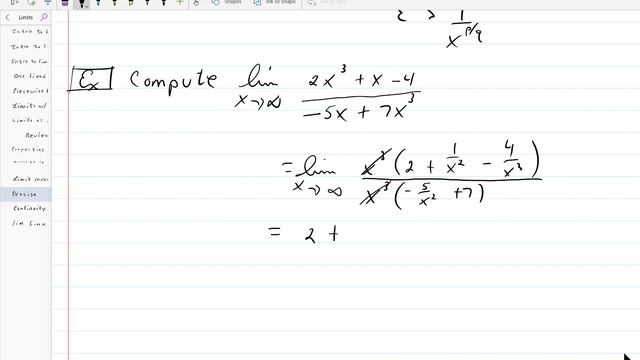Precise definition of a limit at infinity смотреть онлайн