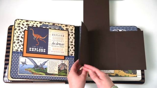 Альбом с Динозаврами СКРАПБУКИНГ смотреть онлайн