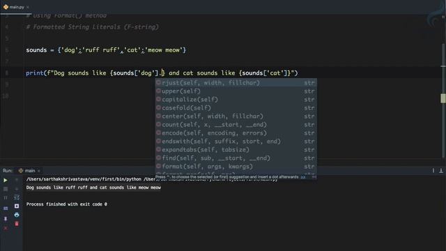 Python Tutorial for Beginners | F - Strings #33 смотреть онлайн