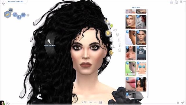 Creating 'inspired' Bellatrix Lestrange In The Sims 4 With Helena Bonham Carter's Style смотреть онлайн