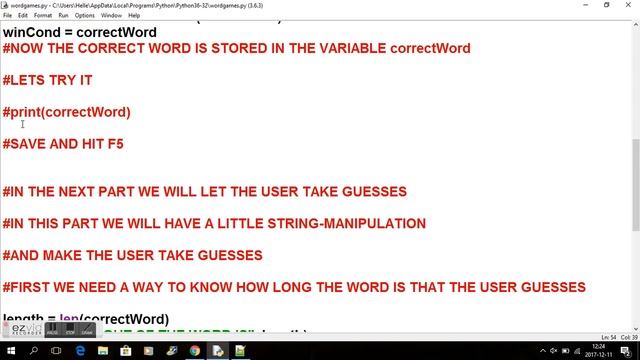 PYTHON - WORD GAME - PART II смотреть онлайн