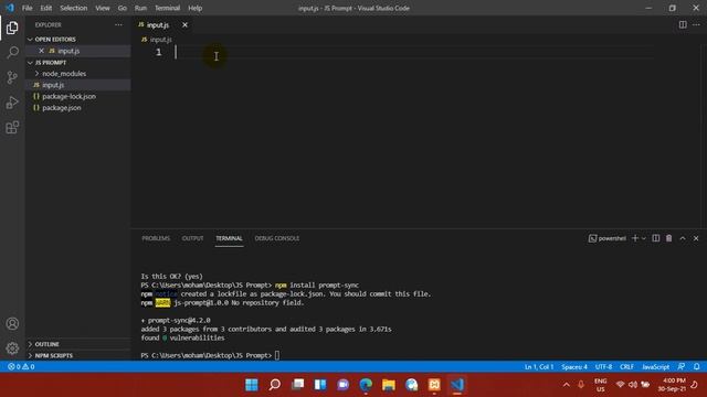 How to Take Input in JavaScript using Visual Code | How to Run JavaScript in Visual Studio Code смотреть онлайн