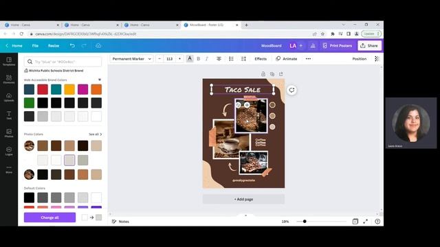 Poster making with Canva смотреть онлайн