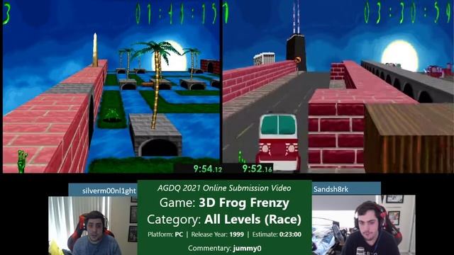 AGDQ 2021 Online Submission - 3D Frog Frenzy, All Levels Race смотреть онлайн