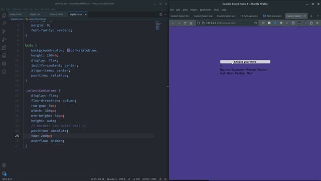 HTML CSS (Plus JavaScript Option). Custom Select List смотреть онлайн