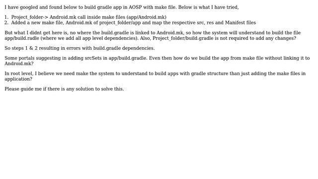 AOSP: How to Build gradle app in AOSP? смотреть онлайн