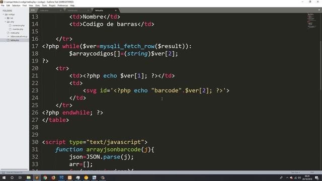 Crear código de barras con PHP, MySQL y JsBarcode | Generar código de barras JsBarcode. Cap 3 смотреть онлайн