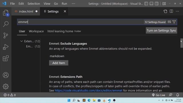 Shortcut Key to create HTML skeleton in Visual studio code or vs code not working Fix. смотреть онлайн