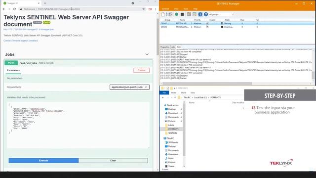 TekTip: How to Print Labels via RESTful Web API With SENTINEL смотреть онлайн