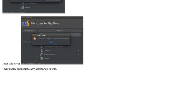 Ubuntu: Using phpstorm and xampp and unable to create new project folder смотреть онлайн