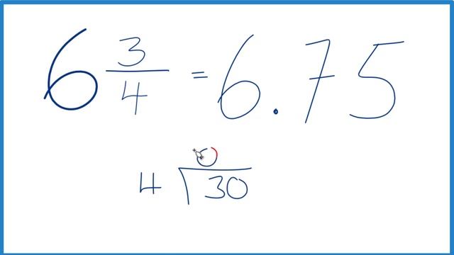 6 3/4 as a Decimal (Six and Three-Quarters) смотреть онлайн