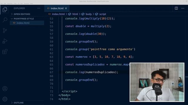 Melhorando seu código JavaScript com Pointfree! смотреть онлайн
