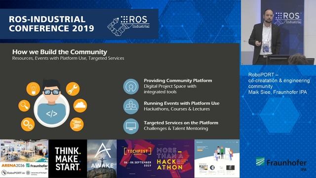 14 - RoboPORT – co creatation & engineering community, Maik Siee, Fraunhofer IPA смотреть онлайн