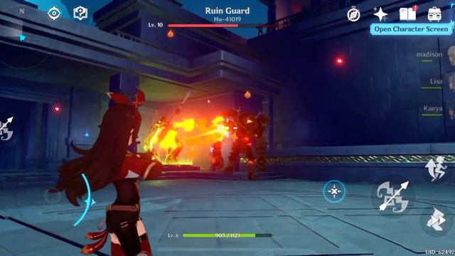 Beating the Boss in the Arcadian Ruins - Genshin Impact смотреть онлайн