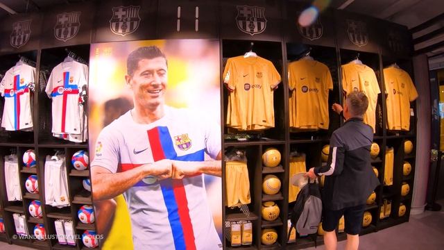Camp Nou, FC Barcelona Official Fan shop, Megastore - ?? Spain [4K HDR] Walking Tour смотреть онлайн