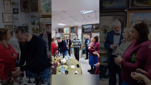 Открытие выставки "Мы вместе" студии современной живописи В.Шмагина в Кимрах, 21.01.2023 смотреть онлайн