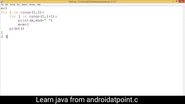 python number pattern. how to print number pattern in python смотреть онлайн