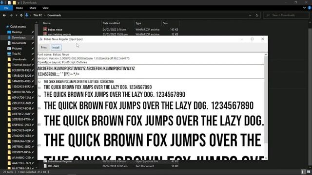 How to install fonts like LEMON MILK ETC. TUTORIAL смотреть онлайн