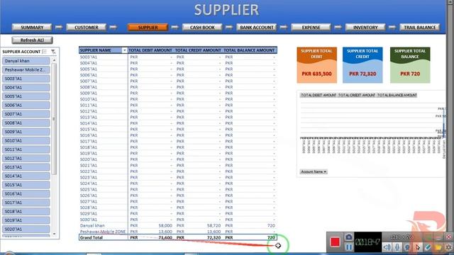 Account Application in MS Excel смотреть онлайн