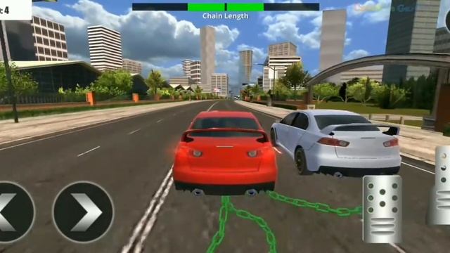 Chained Car Racing - Game Simulation смотреть онлайн