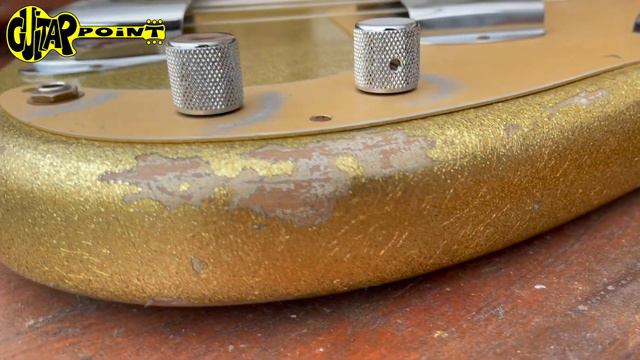 Fender Custom Shop 59 Precision Bass Heavy Relic - Aged Gold Sparkle | GuitarPoint смотреть онлайн