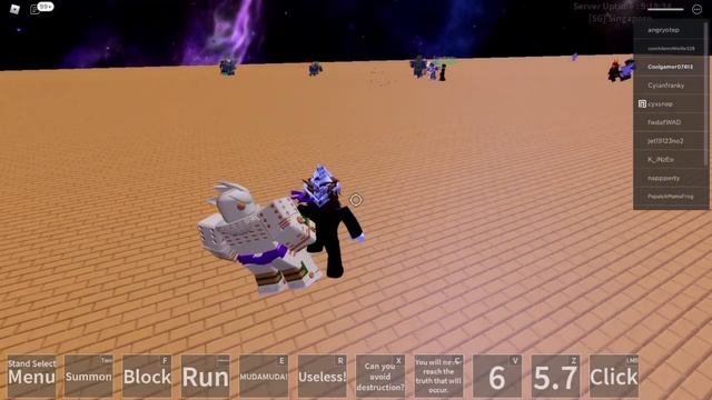 N the jojo game roblox | Destroying random attack players смотреть онлайн